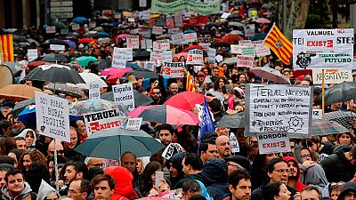 La 'España vaciada' llena Madrid para exigir soluciones urgentes a unos políticos que les "olvidan" sin elecciones La 'España vaciada' llena Madrid para exigir soluciones urgentes a unos políticos que les "olvidan" sin elecciones