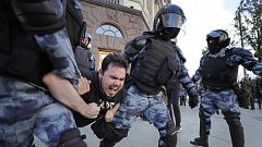 Más de mil detenidos en una manifestación de la oposición en Moscú para reclamar elecciones libres