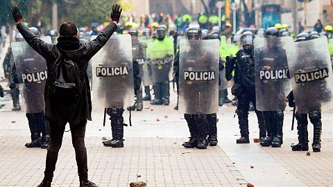Toque de queda en Bogotá tras las protestas contra Duque