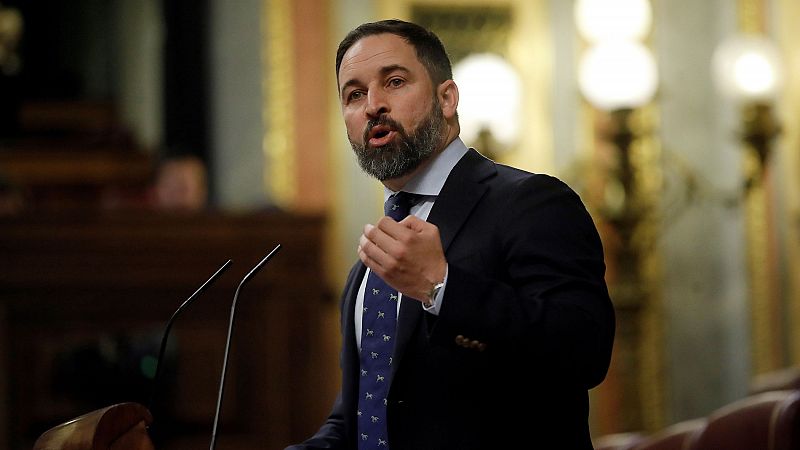 Abascal: "Torra debe ser detenido pero en España no hay ley por las necesidades de la investidura del señor Sánchez" Abascal: "Torra debe ser detenido pero en España no hay ley por las necesidades de la investidura del señor Sánchez"