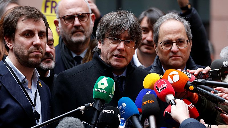 Puigdemont, antes de recoger su acta de eurodiputado: "La crisis catalana ha impactado en los cimientos de la UE" Puigdemont, antes de recoger su acta de eurodiputado: "La crisis catalana ha impactado en los cimientos de la UE"