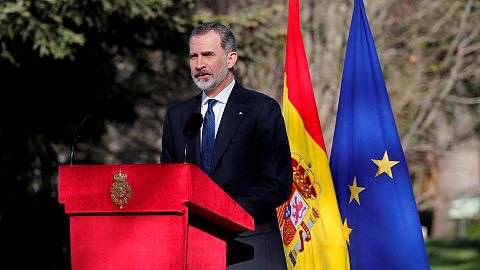 Felipe VI aboga por la unidad frente al terrorismo