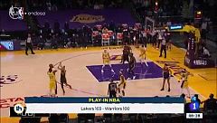 Los Lakers vencen a los Warriors y sellan su pase a playoff