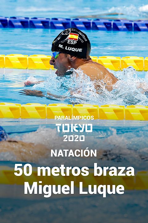 Final 50 metros braza con Miguel Luque