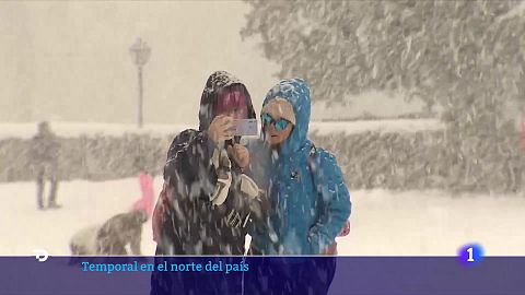 Temporal en el norte de España: nieve, viento y mala mar