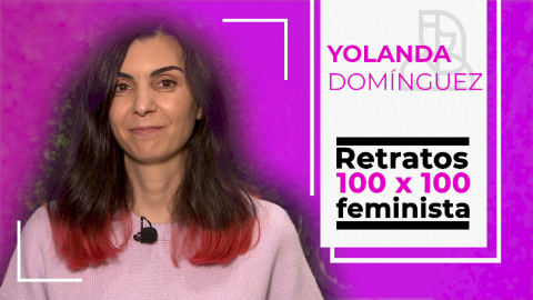 Objetivo Igualdad - Retrato 100x100 feminista: Yolanda Domínguez 