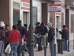 El paro en España supera el 20%