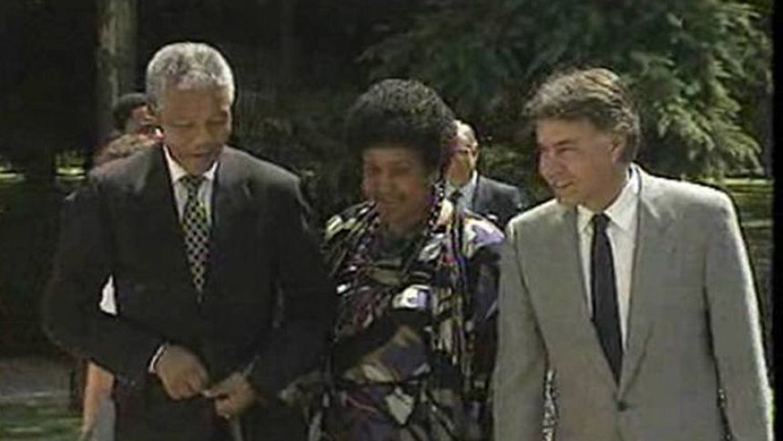 Mandela visit&oacute; Espa&ntilde;a por primera vez en 1991
