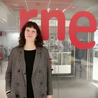 Con Esther Vallejo, fundadora de Amarillo Editora