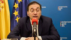 José Manuel Albares, ministro de Exteriores: "Es necesario un alto el fuego que dé paso a un Estado palestino realista y viable"