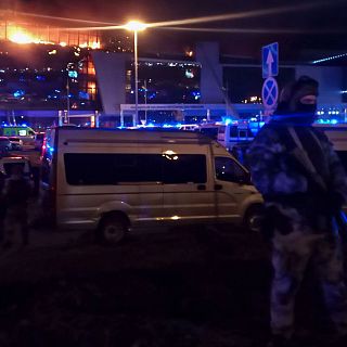 Ataque terrorista en una sala de conciertos en Mosc