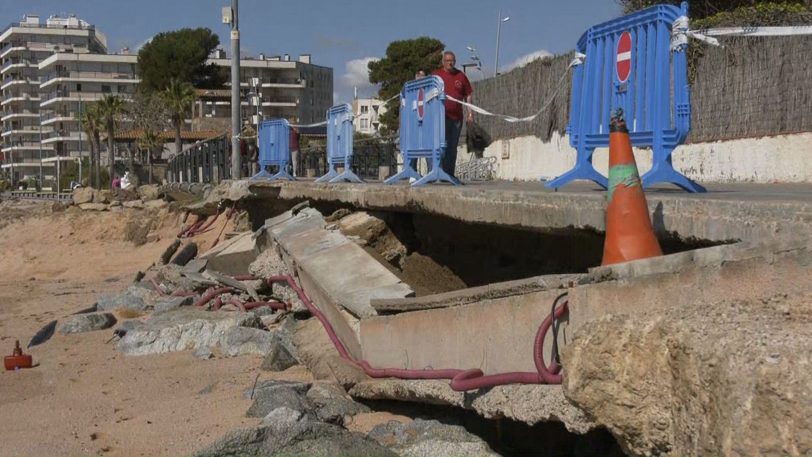 La platja de Sant Antoni de Calonge, la més afectada per la borrasca Nelson | Ferran Cuixart