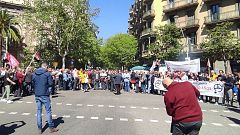 Vaga del sector del transport per carretera a Barcelona