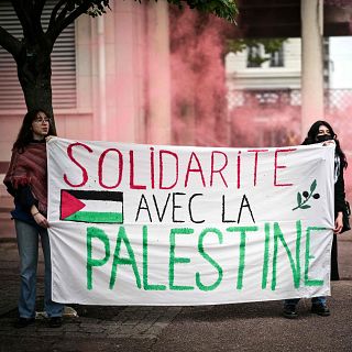 Siguen las protestas estudiantiles contra la guerra de Gaza
