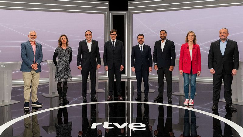 Primer debat electoral televisat amb els principals candidats a la Generalitat a RTVE Catalunya