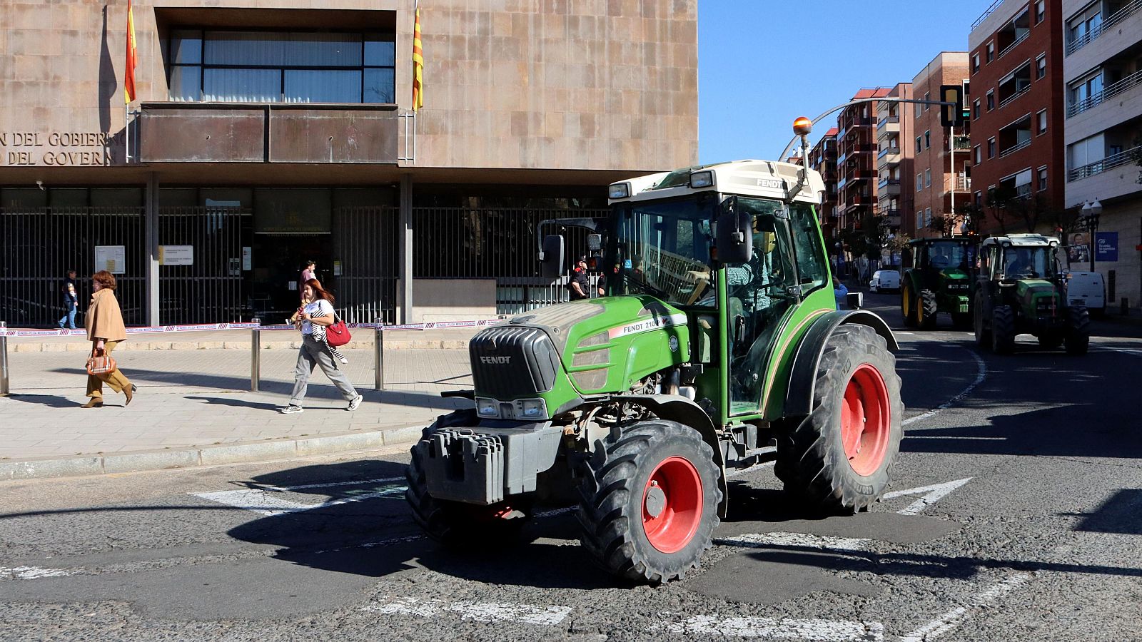 Revolta Pagesa talla el centre de Tarragona per reivindicar una major dotació de reg | Pilar Ribas