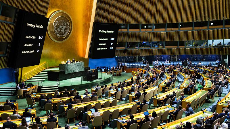 Cinco Continentes - La Asamblea General de la ONU respalda mayoritariamente a Palestina - Escuchar ahora