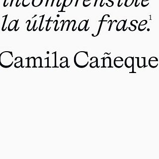 'La última frase' de Camila Cañeque