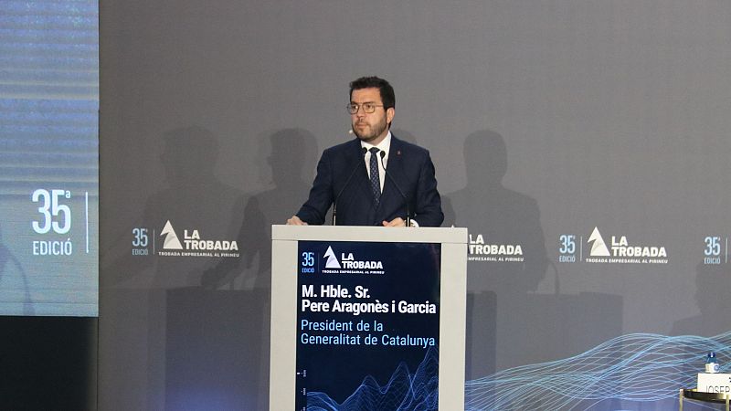 Aragonès insisteix en la necessitat d'un finançament singular | Joana Sendra