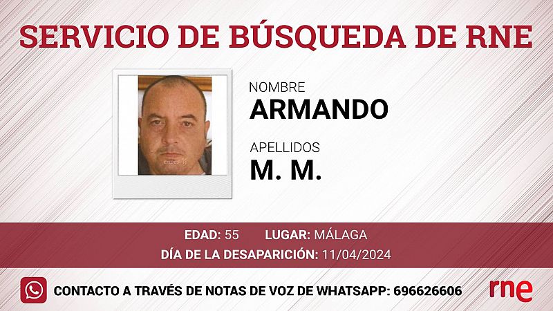 Servicio de bsqueda - Armando M. M., desaparecido en Mlaga - Escuchar ahora