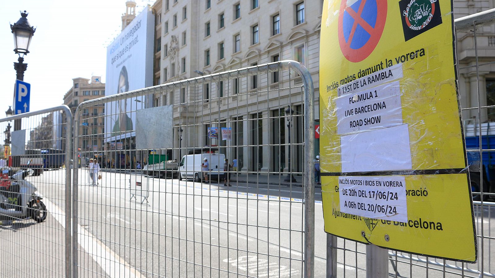 Passeig de Gràcia, tallat al trànsit pel xou de Fórmula 1 | Maite Boada