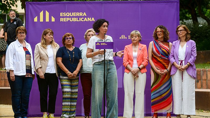 Primer acte de Marta Rovira amb militants des de la tornada de Suïssa | LAURA HERRERO