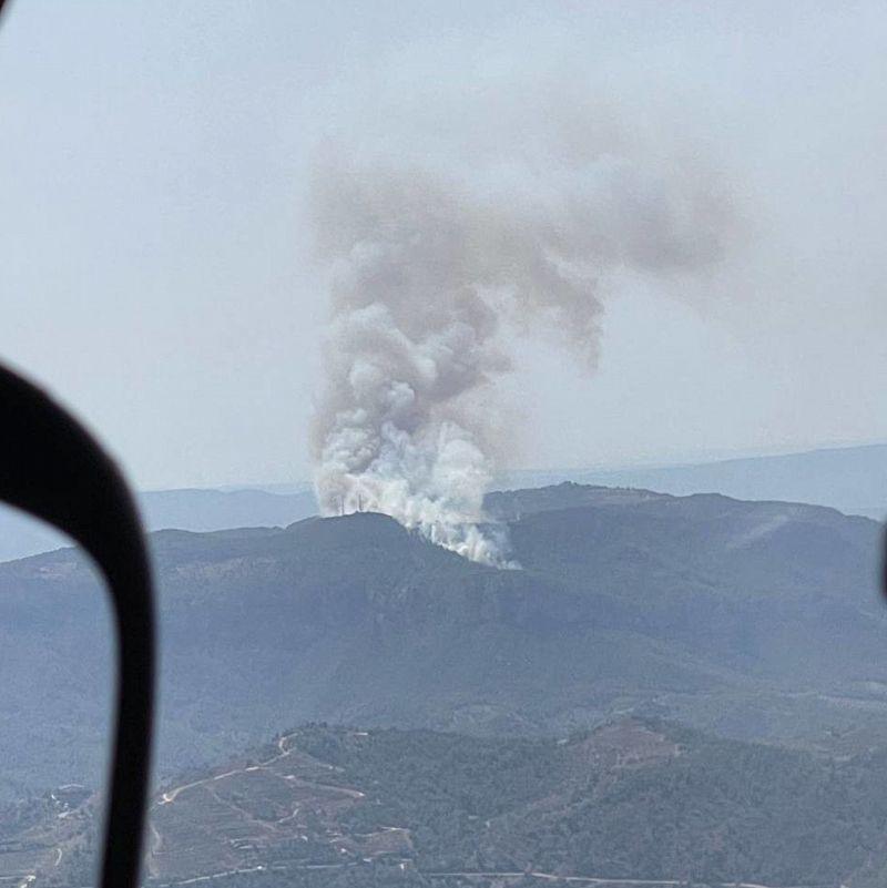 El foc del Priorat afecta 17 hectàrees en un espai protegit el pas de l'Ase