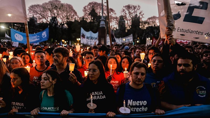 Hora América -  Más protestas en Argentina contra los recortes de Milei - 16/10/24 - escuchar ahora