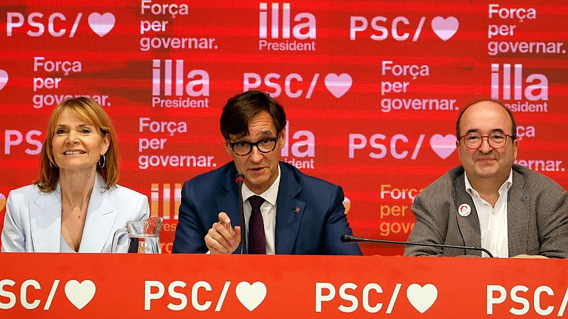 El PSC celebra els primers 100 dies d'Illa amb els pressupstos pendents | Àlex Cabrera