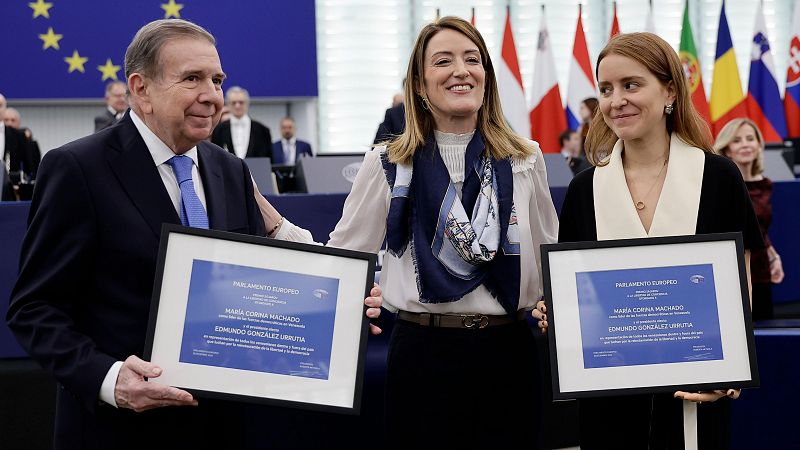 Hora América - Edmundo González y Corina Machado reciben Premio Sájarov - 17/12/24 - Escuchar ahora