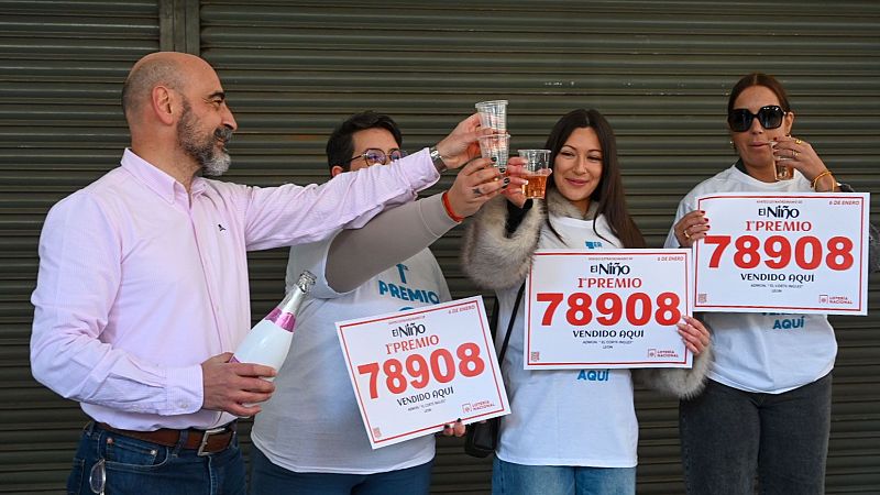14 Horas - El 78.908, primer premio del Sorteo del Nio, cae ntegramente en Len - Escuchar ahora
