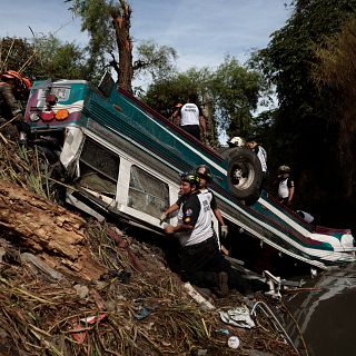 Accidente mortal en Guatemala