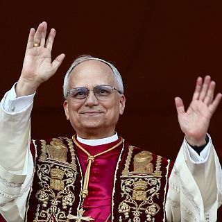 Primera intervención del papa León XIV ante los fieles