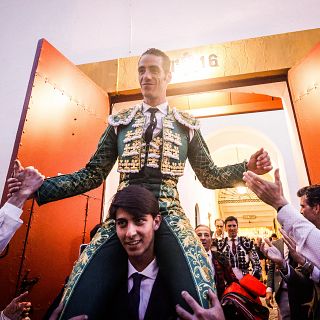 Importante Pepe Moral con los Miuras