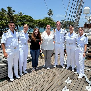40 años de radio a bordo de Elcano en República Dominicana
