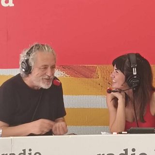 Con Manuel Rivas en la Feria del Libro de Madrid