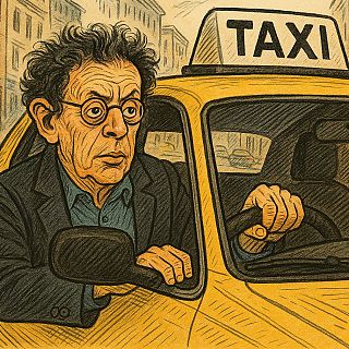 Compositor de da y taxista de noche