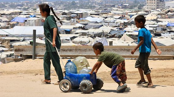 Infants palestins reben atenci sanitria a Catalunya
