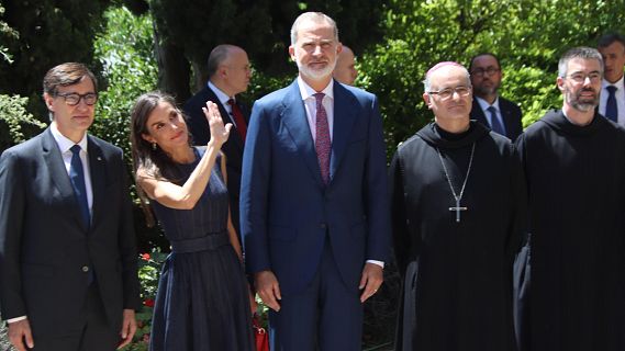 Felip VI reivindica el monestir de Montserrat com exemple d'obertura i progrs en la seva visita