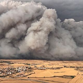 "Estos incendios liberan una cantidad de energía medible como la de las bombas atómicas"