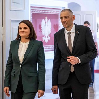 El opositor Serguéi Tijanovski, ahora desde el exilio, continúa su lucha contra el presidente de Bielorrusia