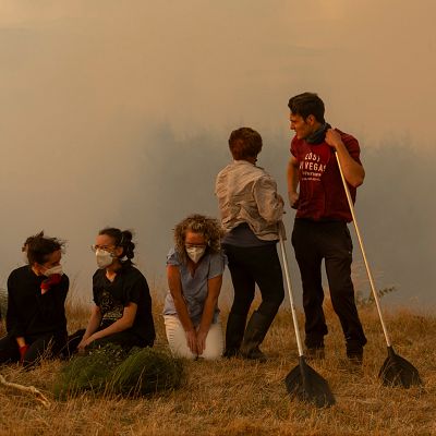 Los incendios obligan a volver a usar mascarilla como medida de protección - 14 horas | Escuchar
