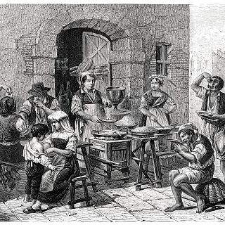 Los macarrones era la comida tpica de velatorios