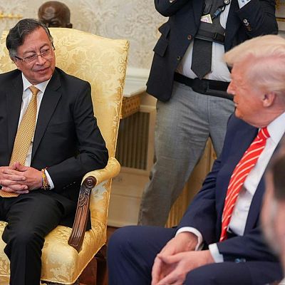 Trump y Petro se reconcilian para luchar contra el narcotráfico - Hora América | Escuchar