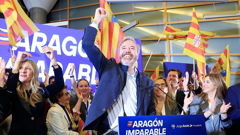 El PP gana en Aragón, Vox duplica y el PSOE cae a su mínimo histórico