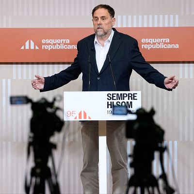 Junqueras: \"Rufián y yo somos muy amigos, pero ERC no se presenta fuera de Catalunya\" - Las mañanas de RNE | Escuchar