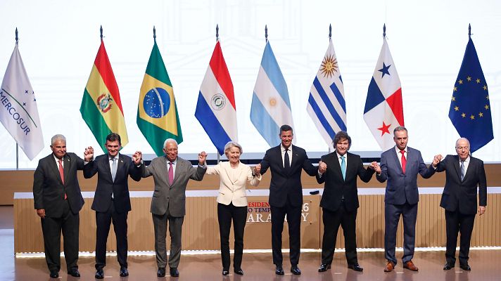 El pacto Mercosur-UE arranca sin el aval de la Justicia Europea - Hora América | Escuchar