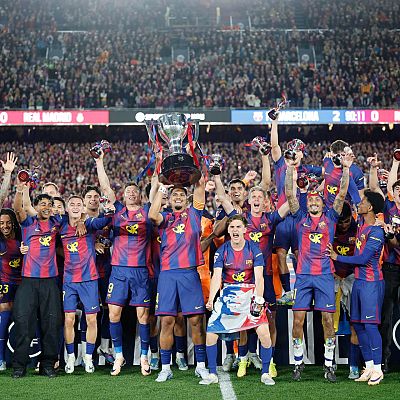 El FC Barcelona conquista su 29ª Liga tras vencer al Real Madrid - La hinchada | Escuchar