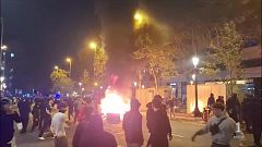 Blocus força un dispositiu de màxims dels Mossos a Barcelona