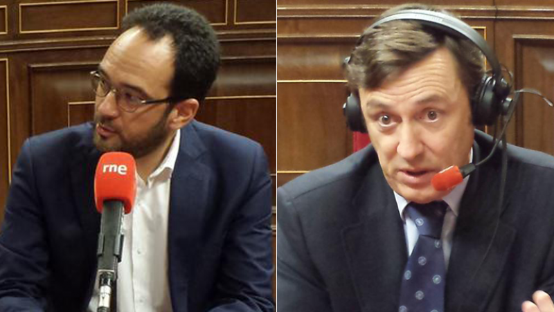 Las mañanas de RNE - Antonio Hernando rechaza otra vez un pacto con el PP y Rafael Hernando se muestra menos contundente - Escuchar ahora